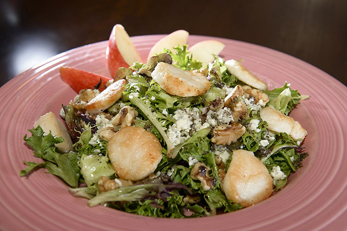 scallop waldorf salad